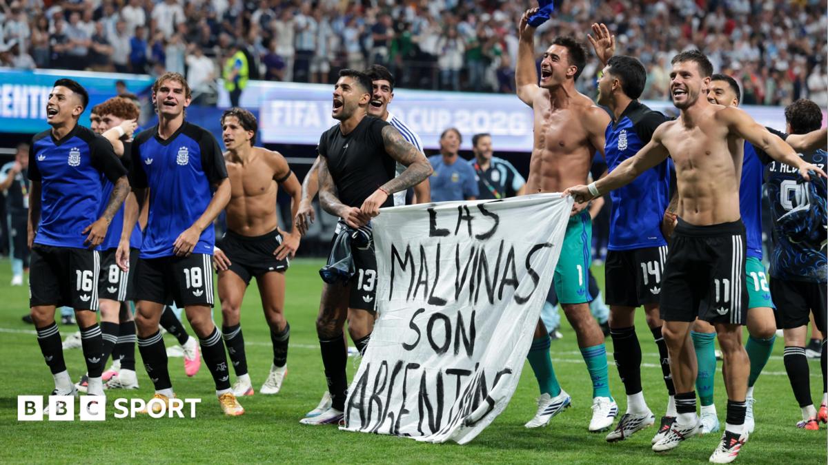 Argentina face disciplinary action for Falklands banner in semi-final win