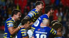 Warrington go top with win at St Helens