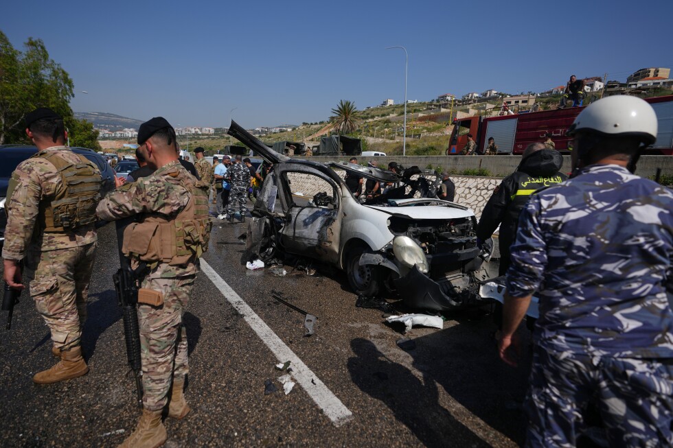Israeli drone strikes near Beirut kill 4 and southern airstrikes kill at least 13