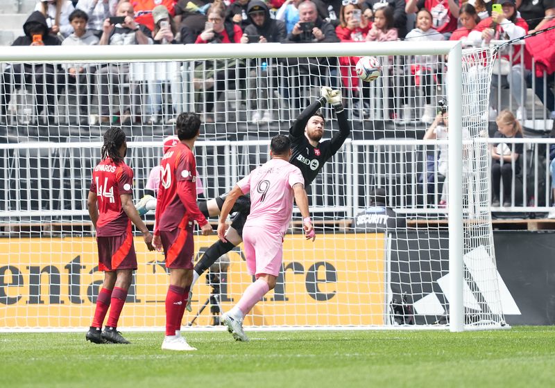 Soccer-Toronto draw record crowd against Messi’s Inter Miami in World Cup dress rehearsal