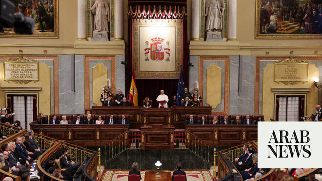 Pope Leo XIV, in Spain, says conflicts and polarization pushing world into crisis
