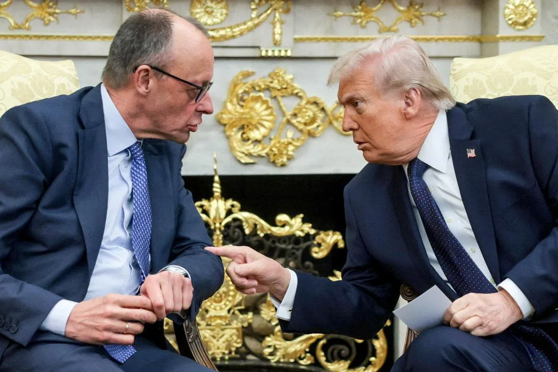 Trump again criticizes Germany's Merz, tells him to stop interfering over Iran