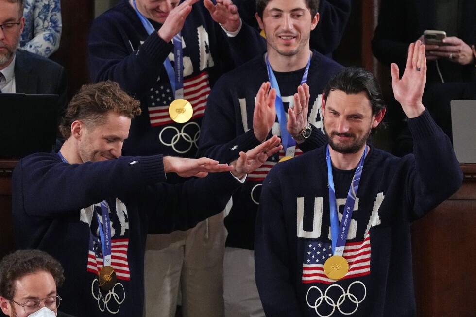 US men's hockey team feted at State of the Union; Trump says women's team will be honored 'soon'