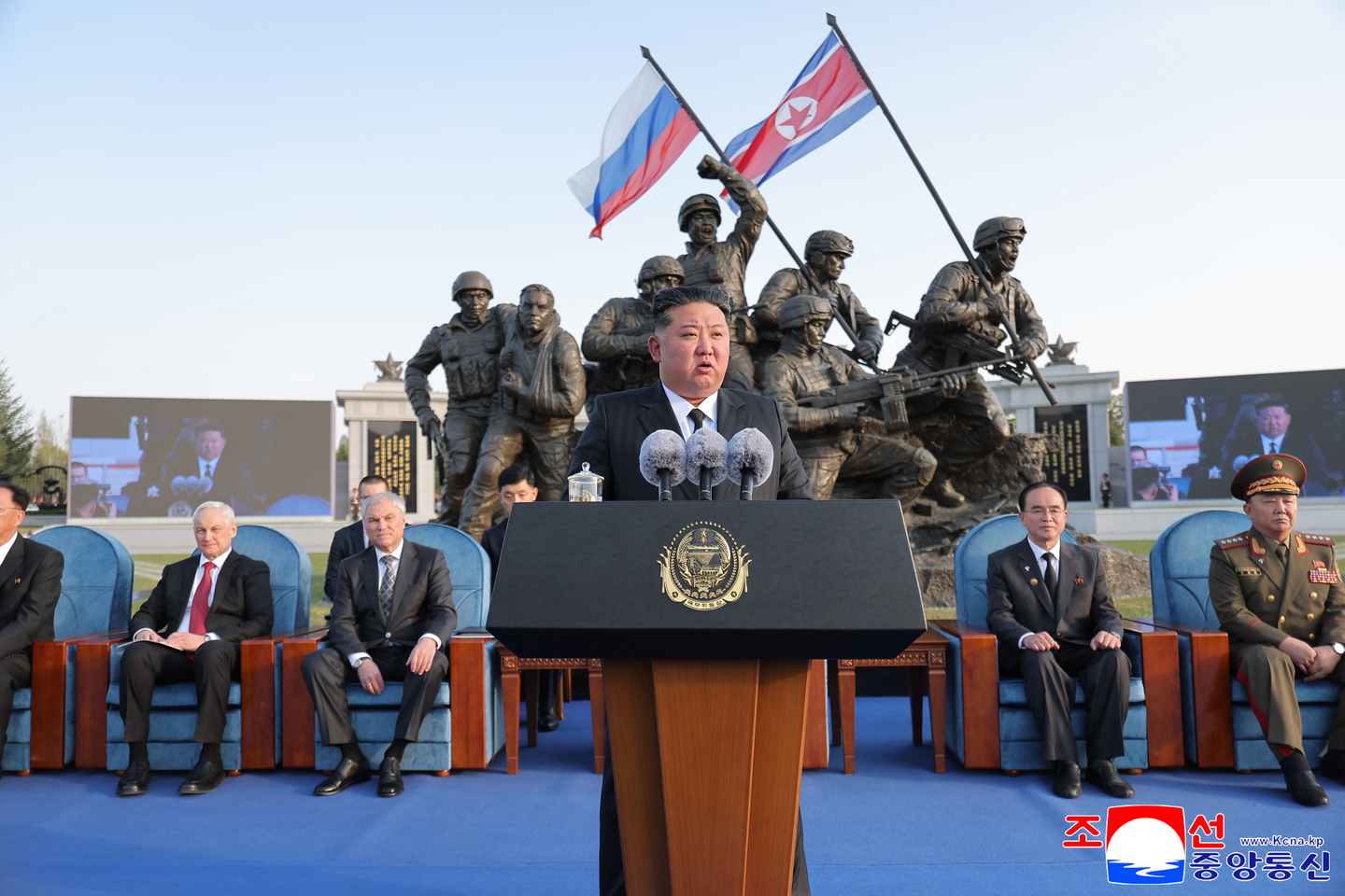 North's leader opens memorial museum for soldiers killed fighting for Russia