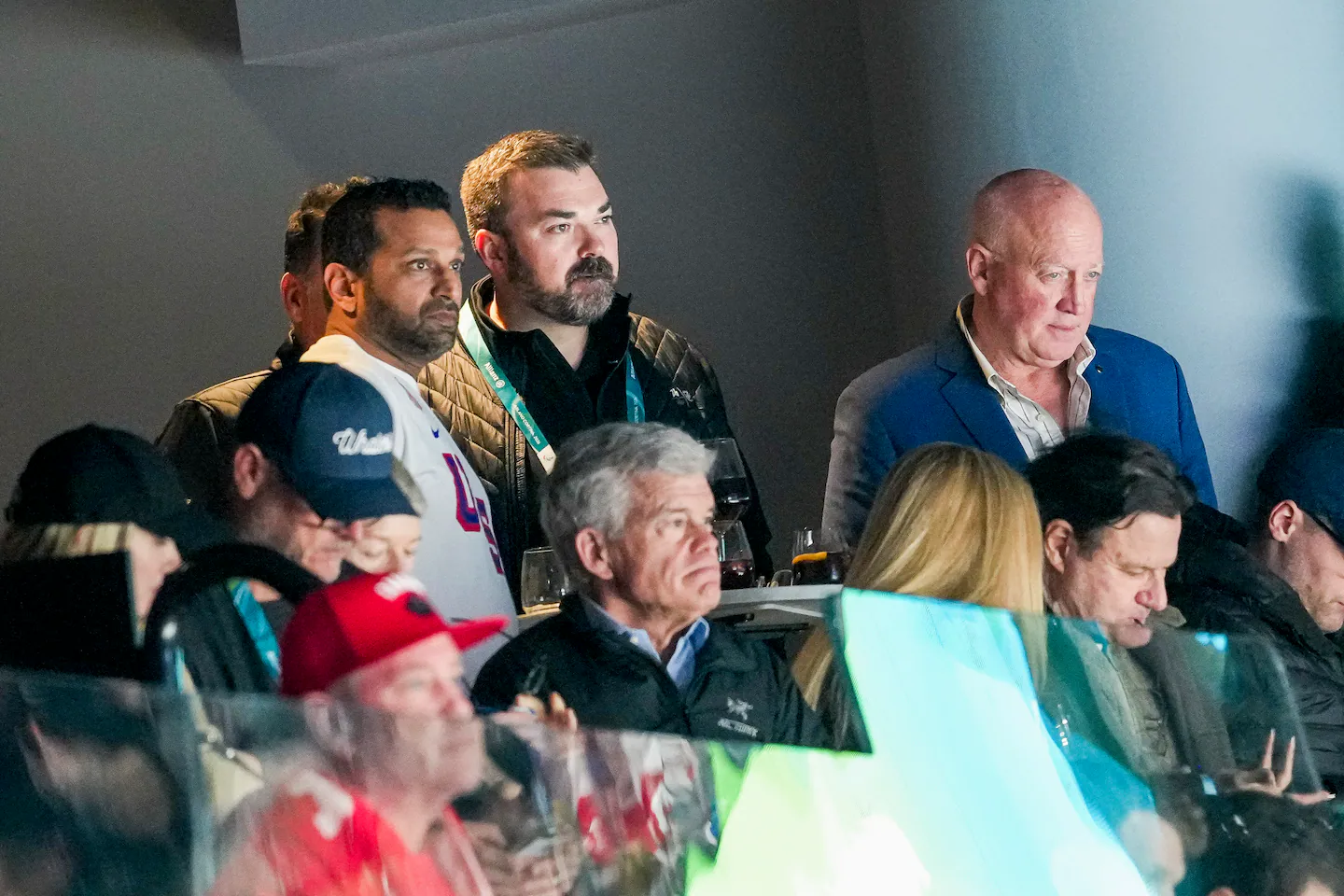 FBI director joins US men’s hockey team in locker room celebration of Olympic gold medal