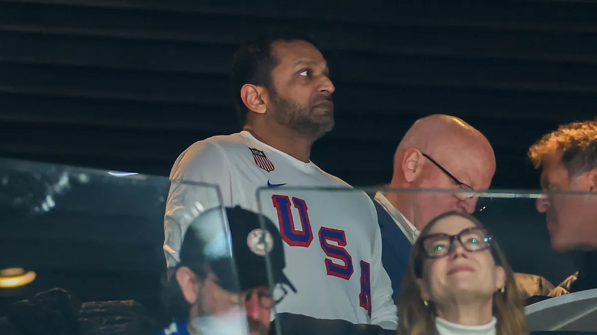 FBI director Kash Patel joins U.S. men's hockey team in Olympic gold celebration