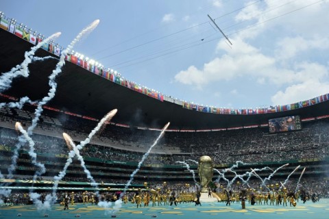 Shakira and Burna Boy warm up spectators in World Cup opening ceremony