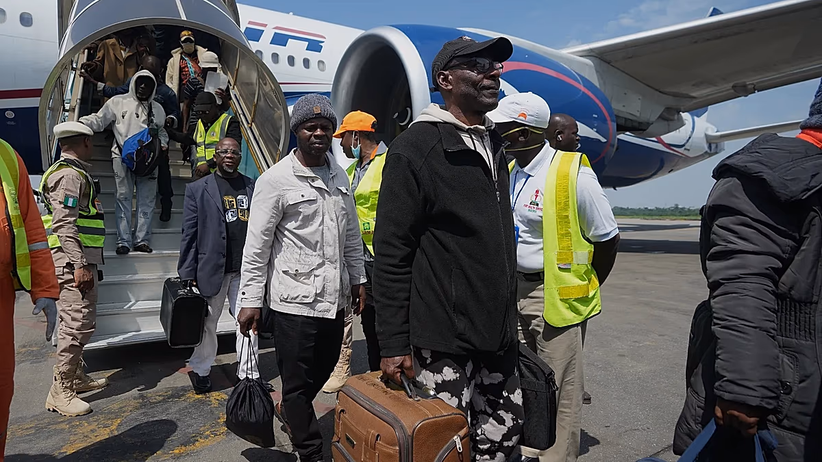 First group of Nigerians returns home after anti-immigration protests in South Africa