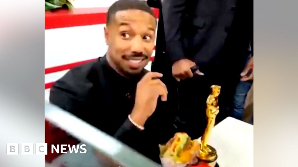 And the burger goes to... Michael B Jordan marks Oscars win at In-N-Out