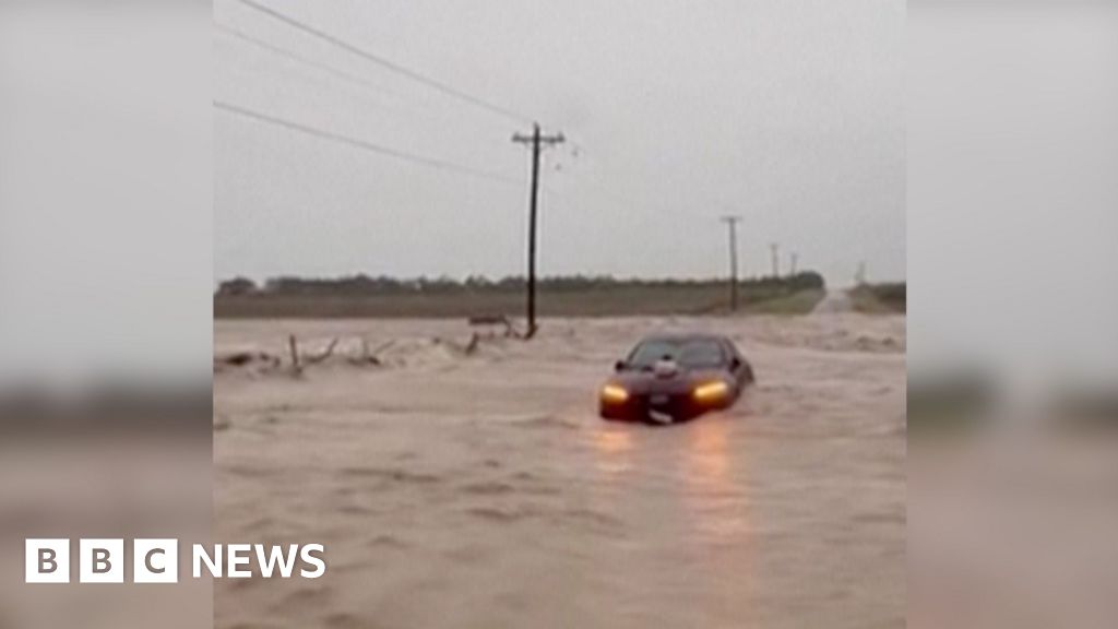 Watch: Flood waters surge in Texas after huge rainstorms