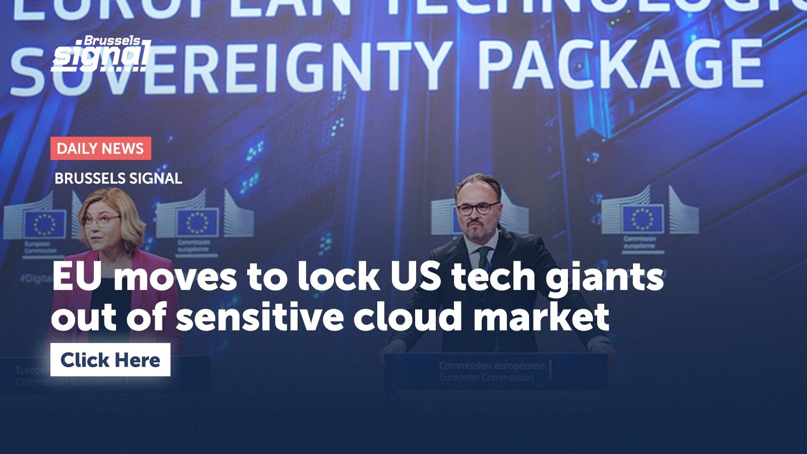 EU moves to lock US tech giants out of sensitive cloud market