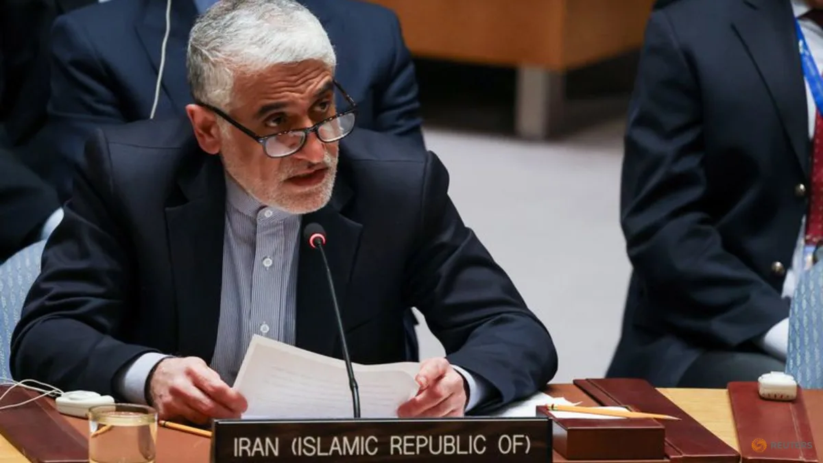 Iran's UN envoy says 1,332 Iranian civilians killed in war