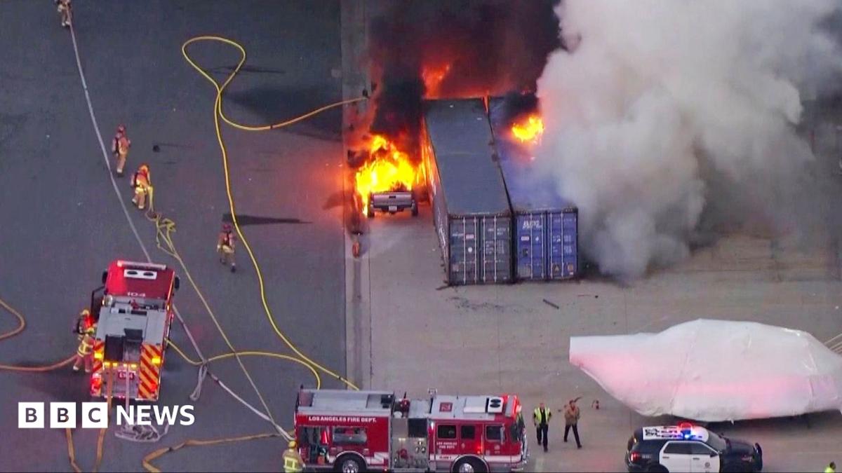 Journalist and pilot among three killed after news helicopter crashes in LA