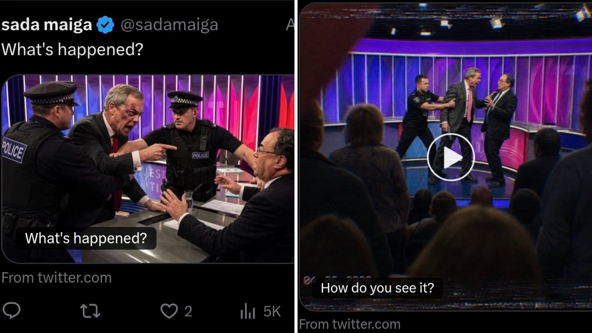 Nigel Farage “What’s Happened?” AI Adverts