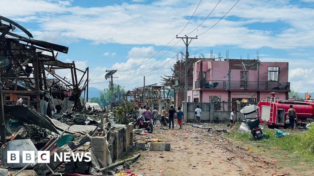 Huge blast kills dozens in rebel-held village in Myanmar