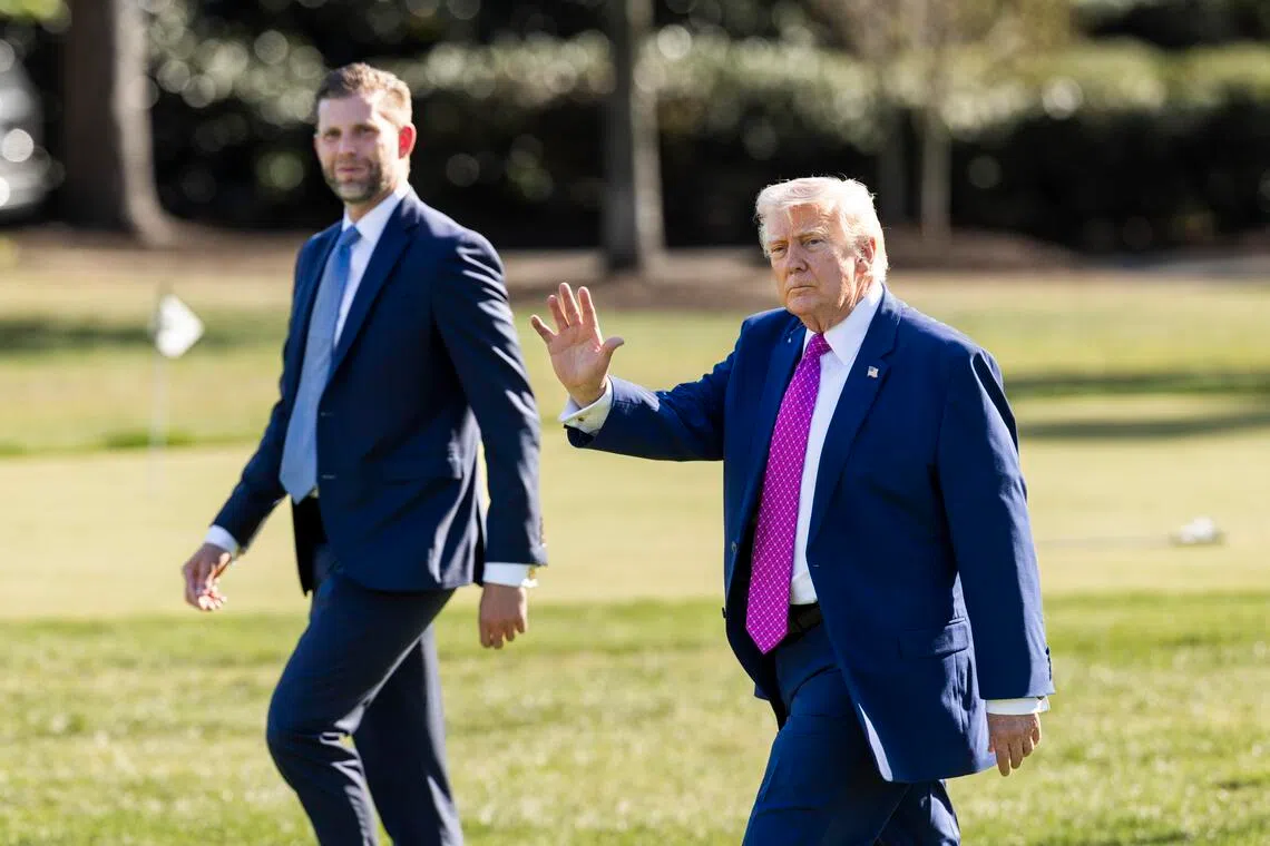 Trump’s son, Eric, to join father on state visit to China