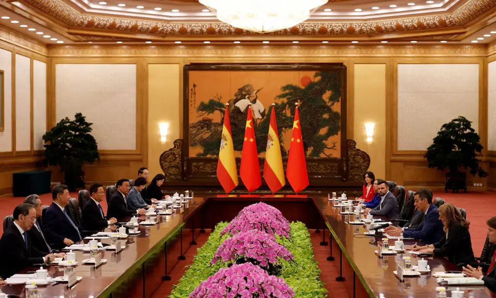 Spanish Premier, China's Xi pledge closer ties amid 'crumbling' international order