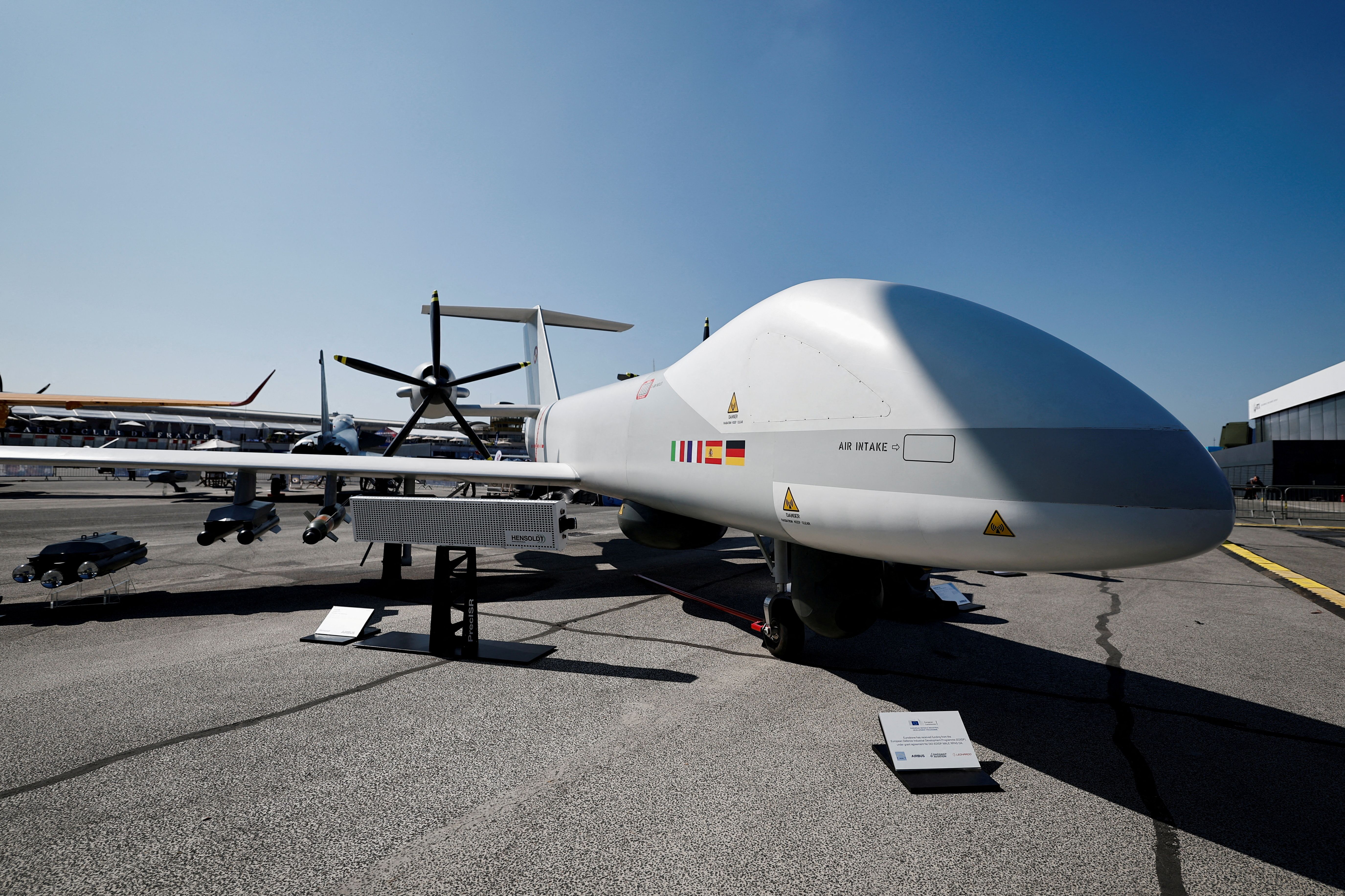 Dassault, Airbus in new Eurodrone row after fighter collapse, sources say