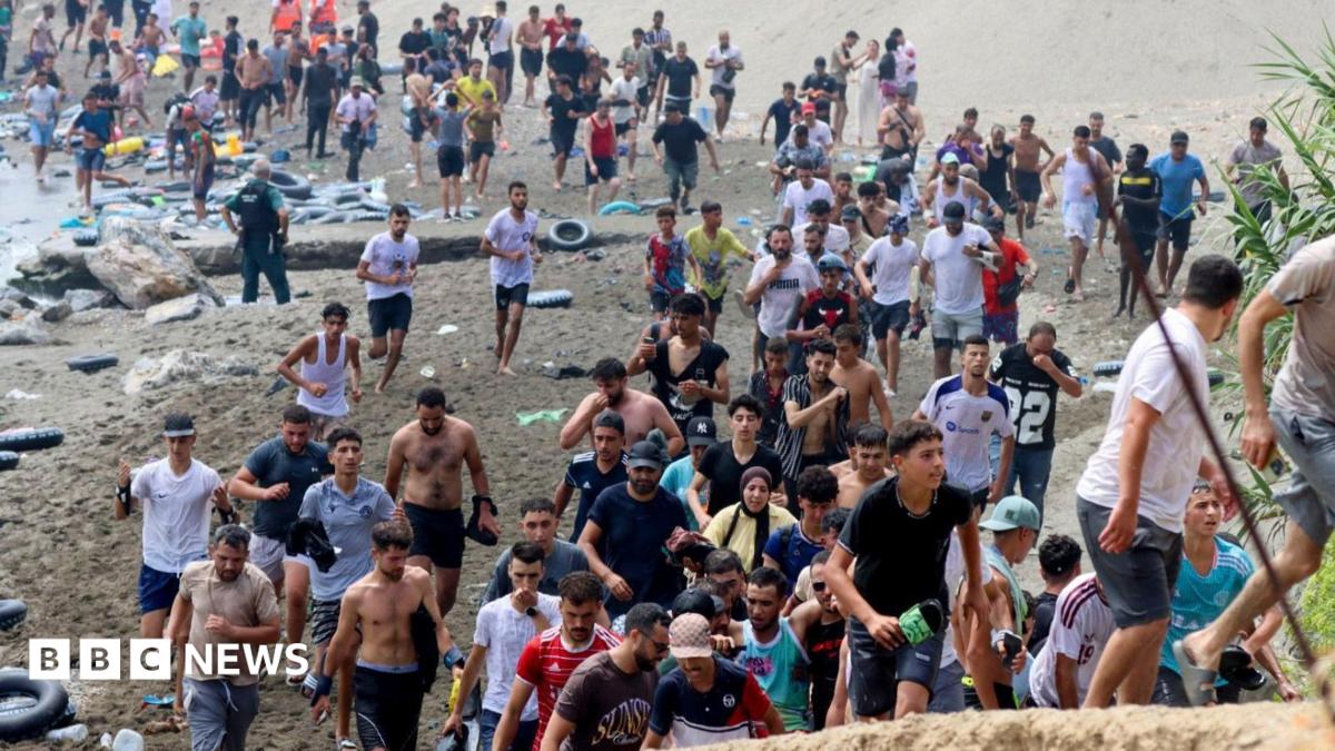 About 60,000 migrants arrive in Ceuta in 24 hours, Spanish territory's leader says
