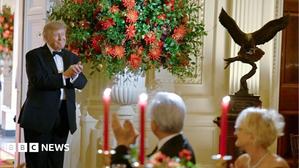 Why Trump gave Xi an ornate bald eagle statue at the state dinner