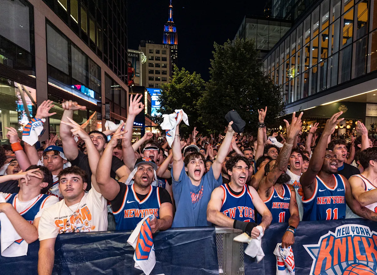 Knicks fans celebrate first NBA title since 1973 across New York