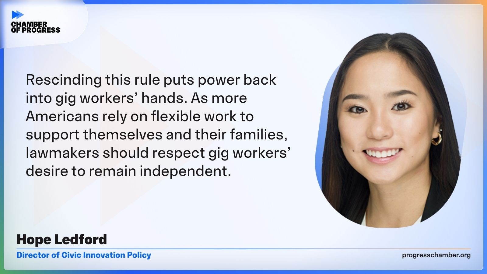 Labor Department Restores Worker Choice for Independent Contractors: Gig Workers Want Flexibility in Their Work