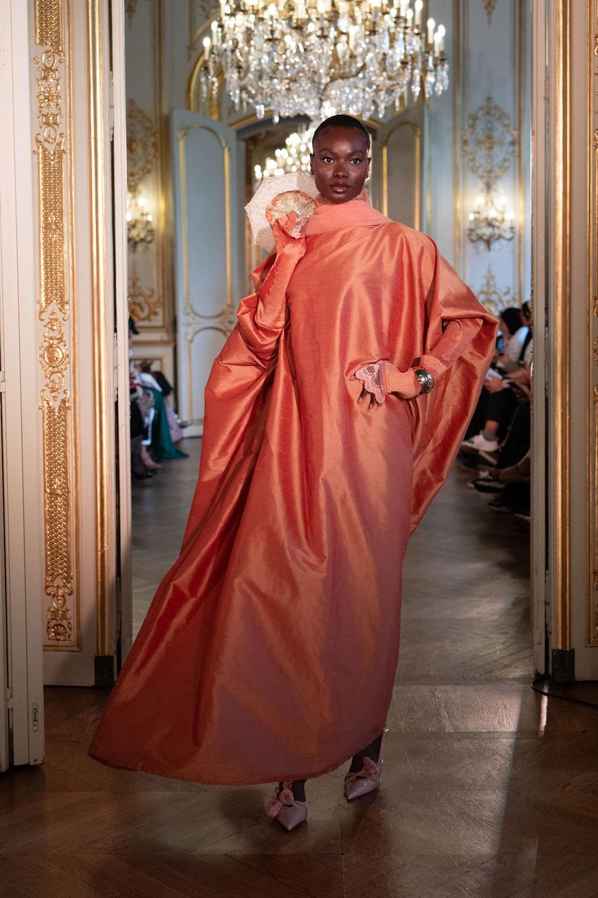 Headscarf with a beret: Muslim designers showcase floral dresses and boxy streetwear in Paris