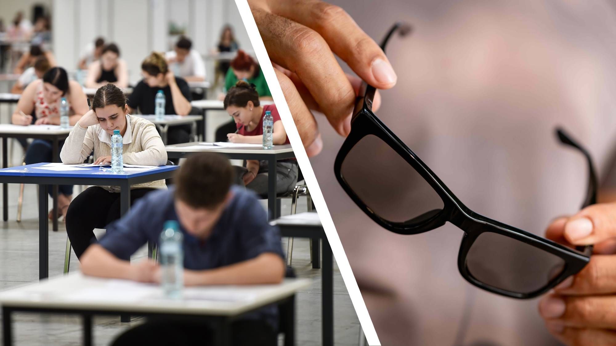 'In the worst cases, they could lose all their A-level grades': Students could resort to using smart glasses and hidden earpieces to cheat in exams - but it's not just a threat to UK schools