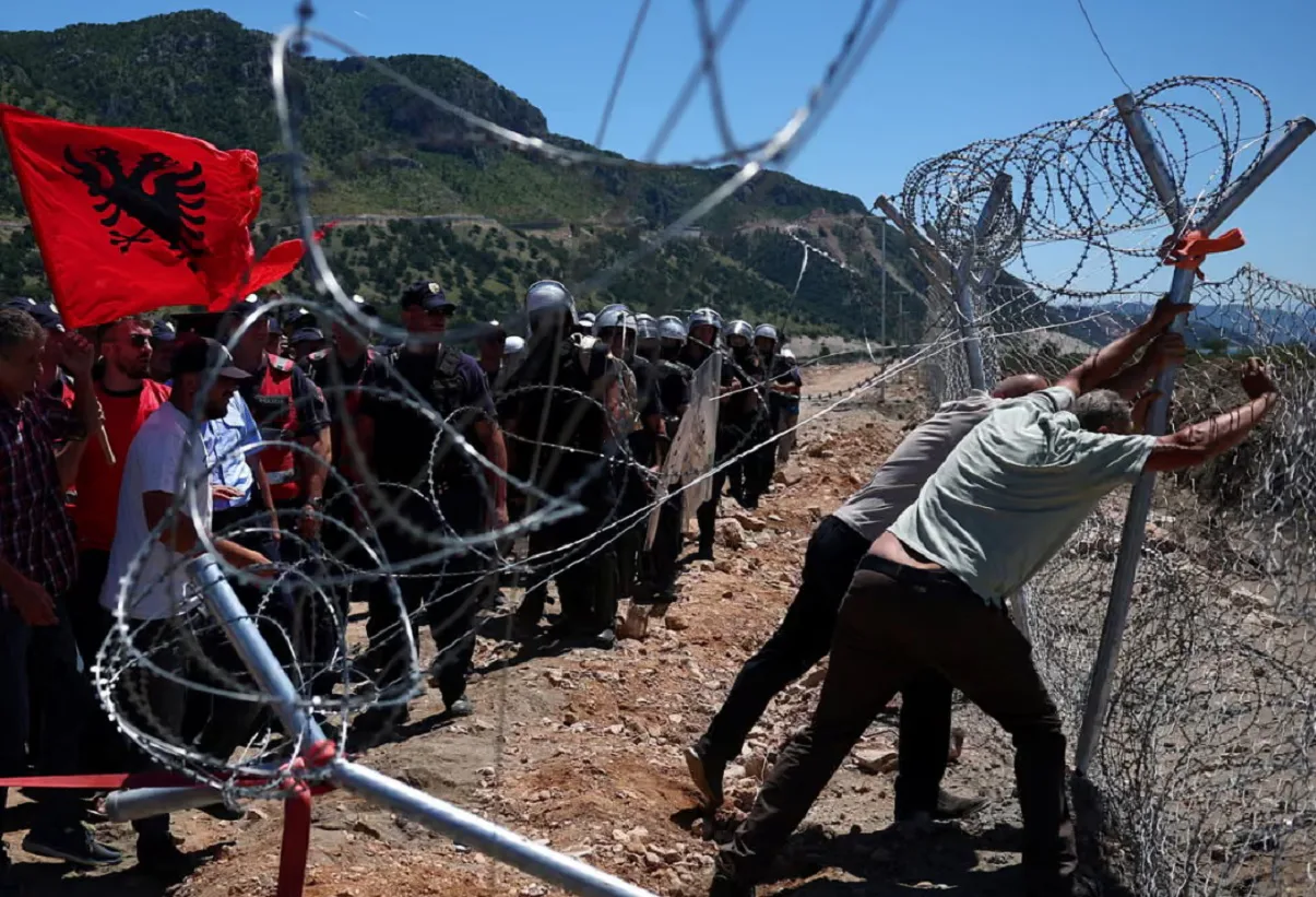 Fences demolished at construction site of resort linked to Trump's son-in-law in Albania
