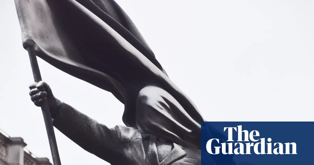 Banksy confirms statue of man blinded by flag in London is his work