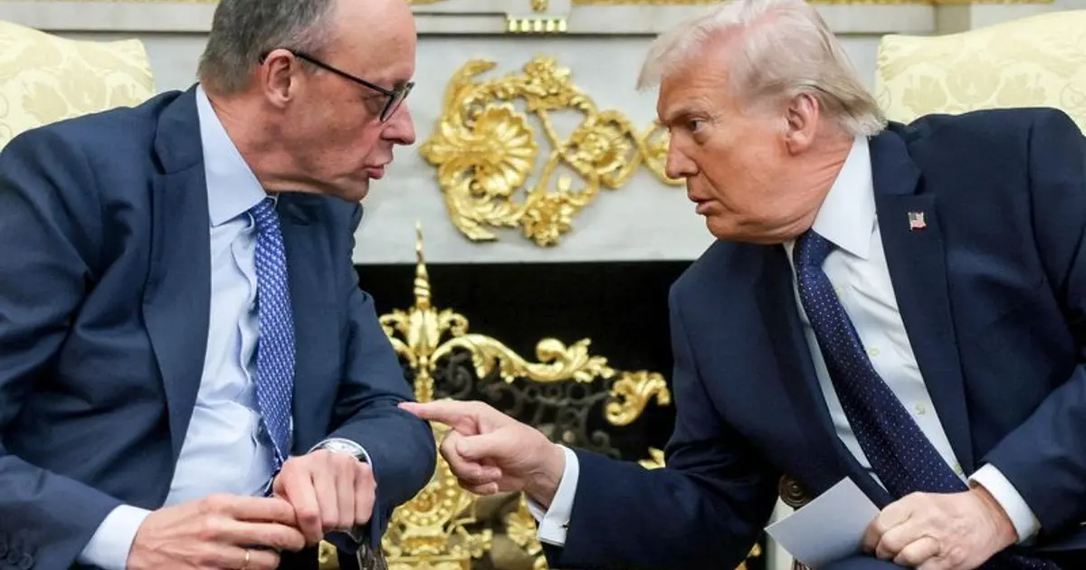 Trump criticizes Germany's Merz, tells him to stop interfering over Iran