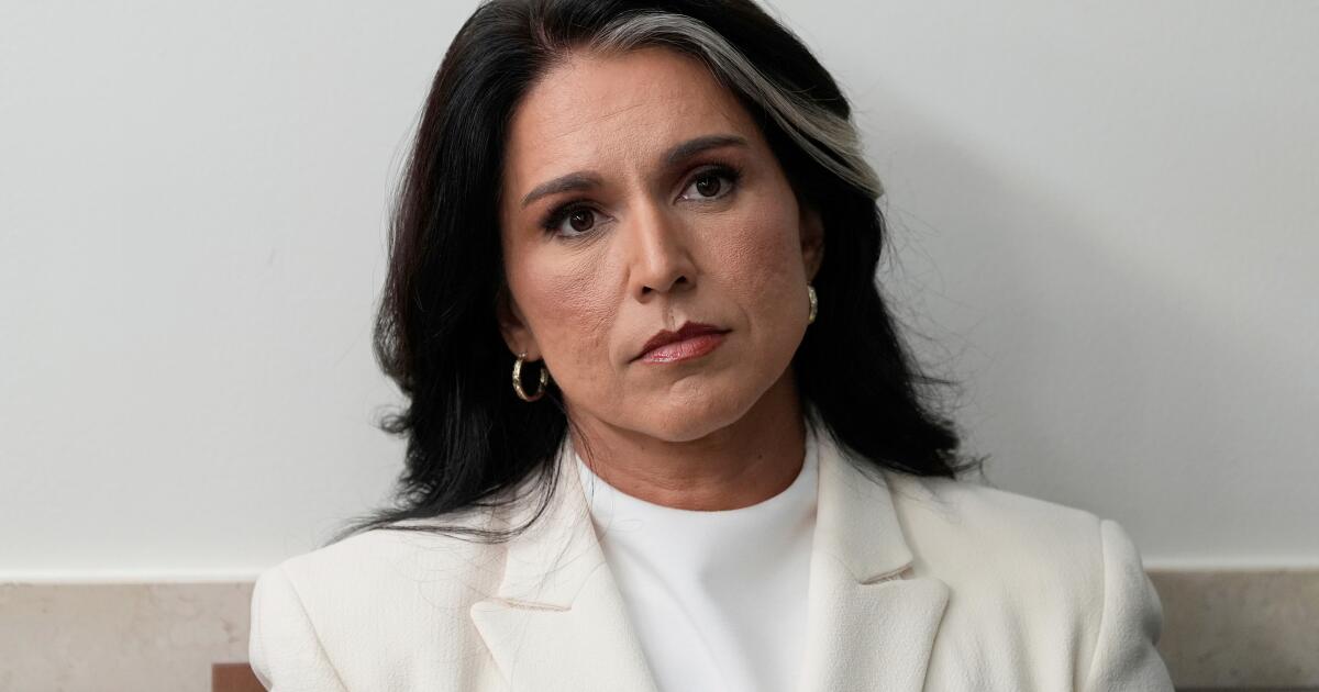 Tulsi Gabbard resigns as director of national intelligence, citing her husband’s health