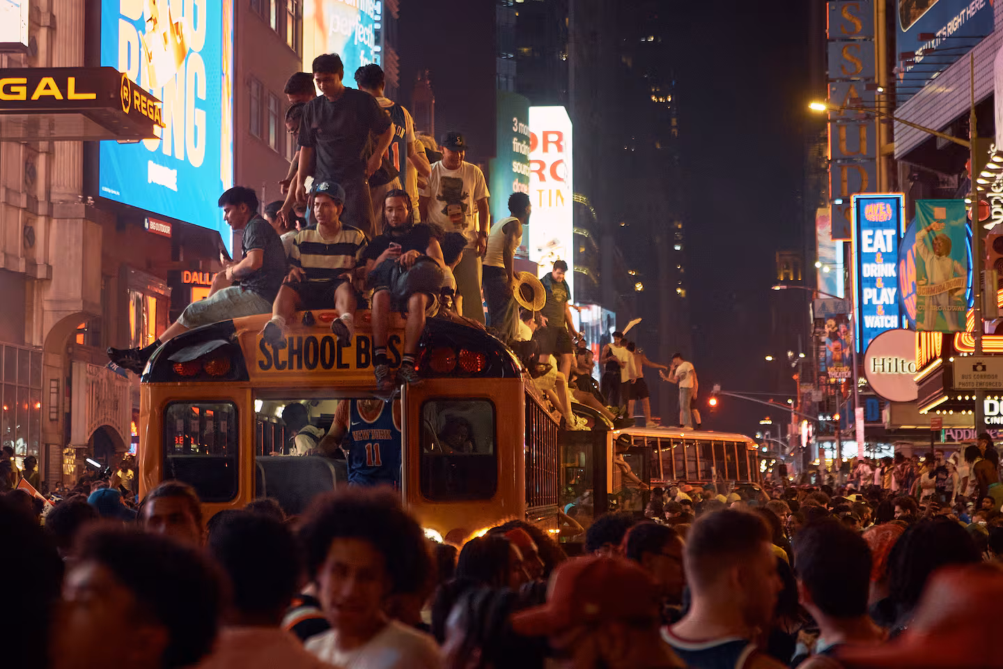 Mayhem mars euphoria as New York City celebrates the Knicks’ first championship in 53 years
