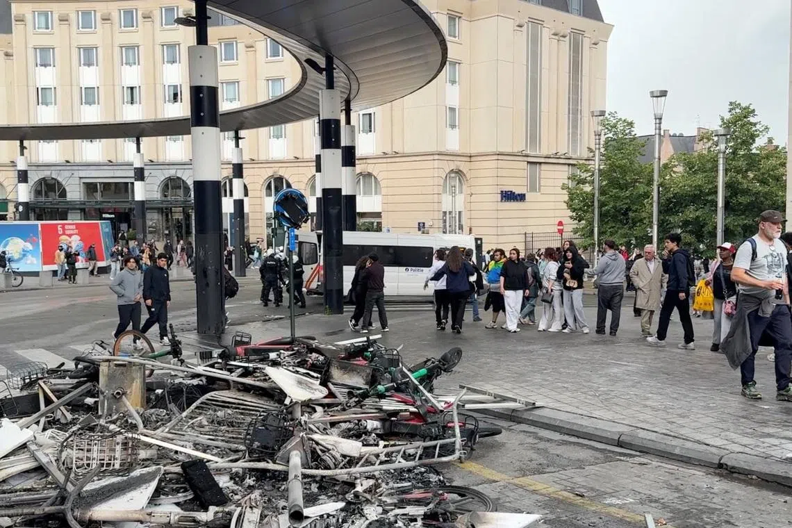 Clashes break out at Belgian protest against education reforms