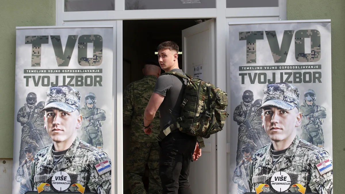 Hundreds of teenagers report for duty as Croatia reinstates conscription