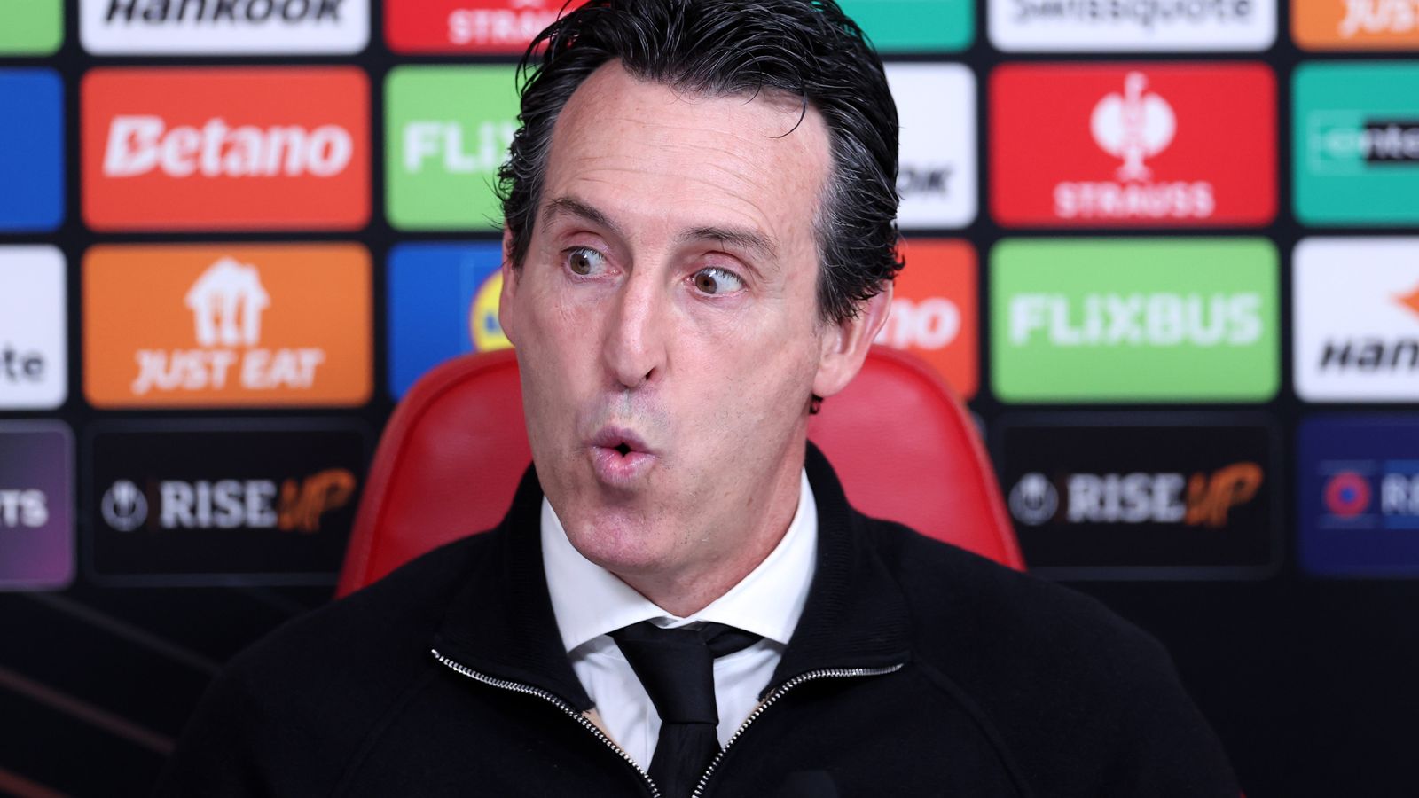 Aston Villa boss Unai Emery fumes at VAR for 'huge mistake' that saw Forest's Elliot Anderson avoid red card in Europa League semi-final