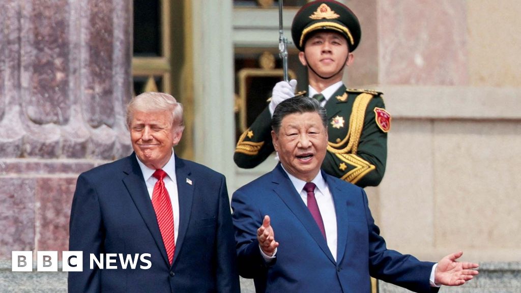 Flattery and fanfare as Trump welcomed to China - but thorny issues remain