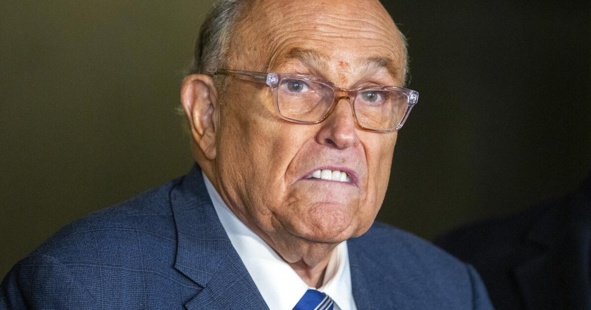 Rudy Giuliani hospitalized in critical condition