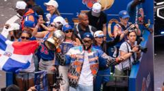Watch: 'New York is alive again' - Knicks parade through Manhattan after NBA win