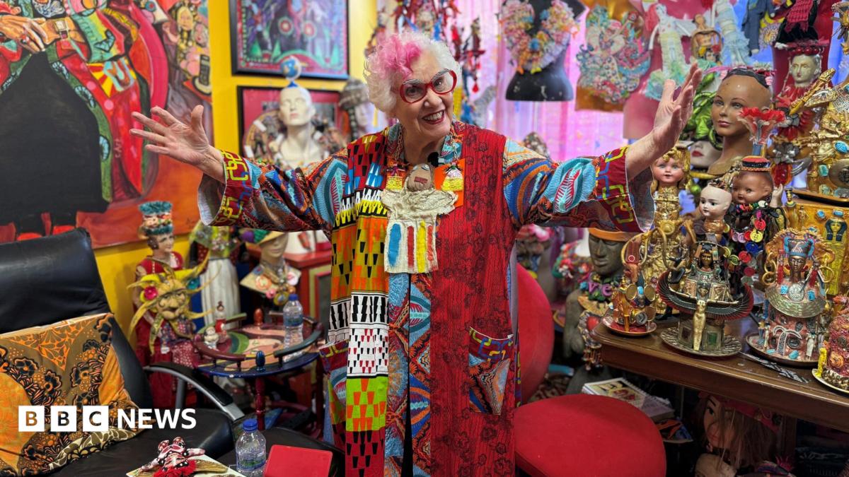 The 85-year-old living in her own art installation