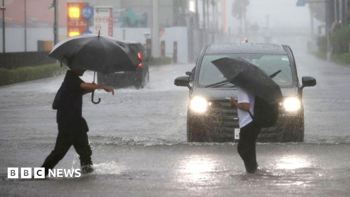 Millions urged to evacuate as powerful Typhoon Dujuan hits Japan