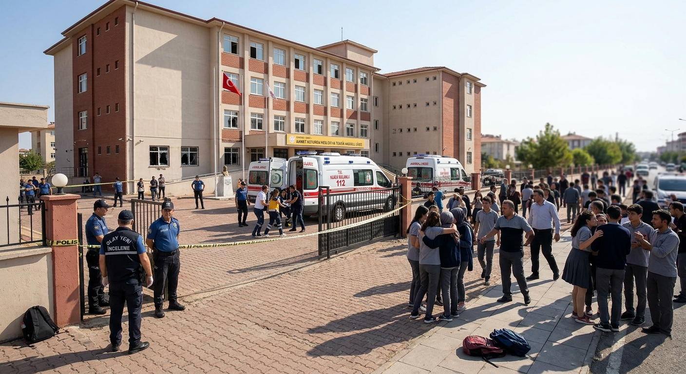 Sixteen injured after ex-student opens fire at high school in Turkey