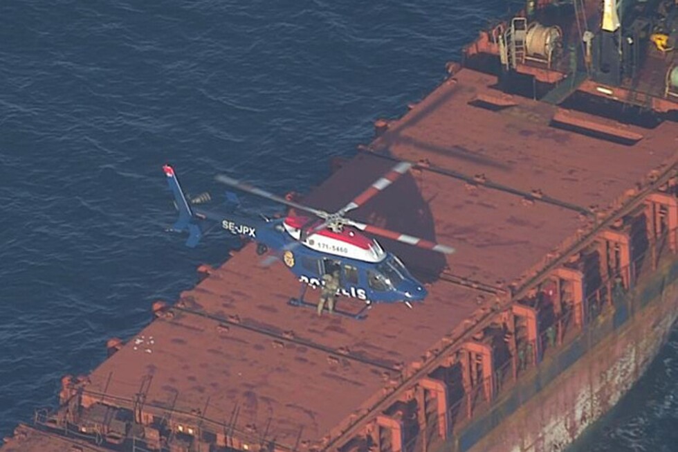 Sweden is investigating a cargo ship that allegedly transported stolen grain with a Russian crew