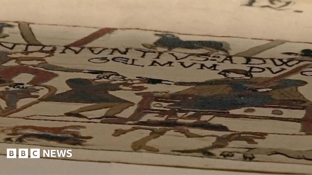 Bayeux Tapestry in 'wonderful state' after journey to London, French minister says