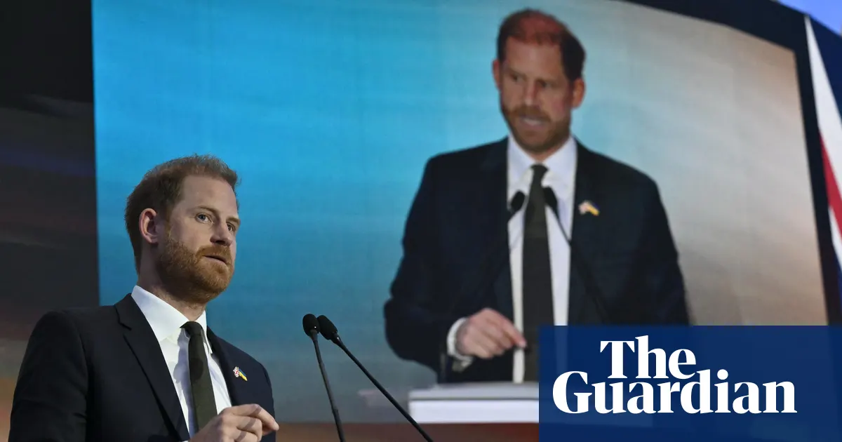 Prince Harry tells Putin 'there is still a moment to stop this war', at Kyiv conference