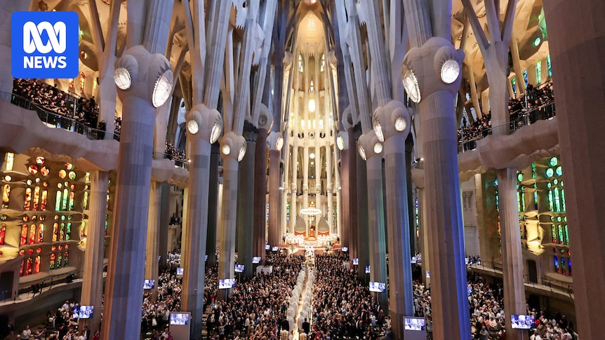 Pope Leo blesses Barcelona's Sagrada Familia as an 'architectural masterpiece'
