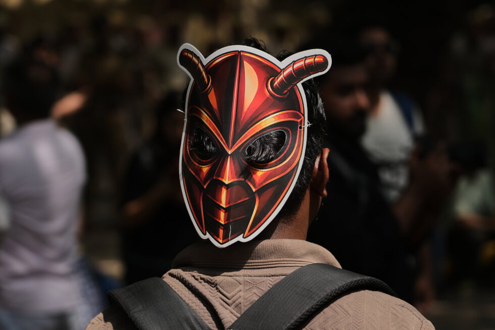 Mock political party for India's young 'cockroaches' holds first protest in New Delhi