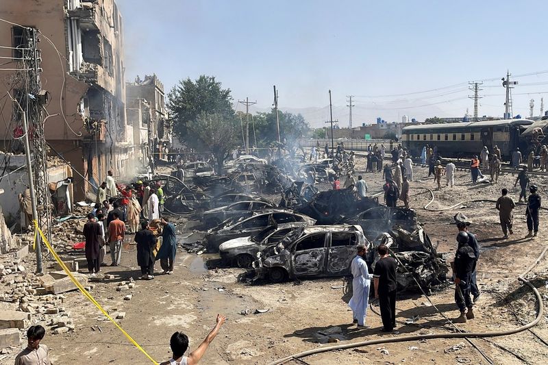 20 killed, 70 injured after powerful blast rips through shuttle train in Pakistan’s Balochistan