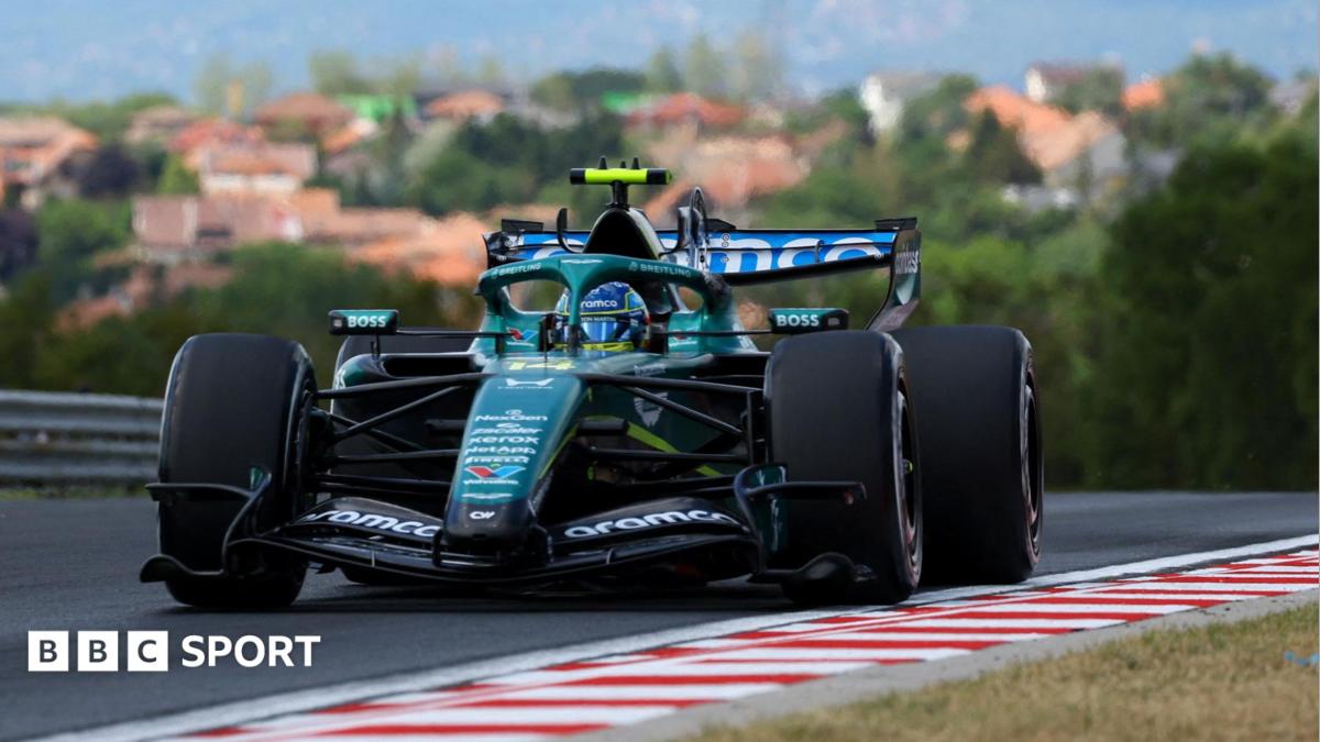 Stroll has suspension failure on new Aston Martin