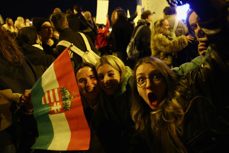 Budapest turns into party zone after historic election that ends Orban era